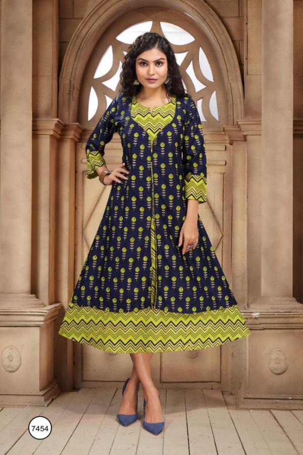 Trendy Aishwariya Stylist Rayon Long Kurti 